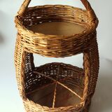 Handmade wicker bottle holder