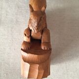 Wooden nutcracker folk art
