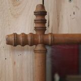 Turned wooden barber mirror 1900