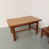 Set of table and 4 chairs, 60s mountain furniture