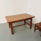 Dining table and 4 chairs, mountain furniture from the 1960s.
