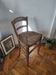 Vintage wooden and straw bar stool — Brutalist Style / Perrian