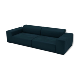 Oil blue velvet sofa
