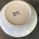 Cup vintage in ceramic enamelled signed fleur peinture decoration