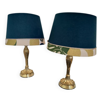 Pair of Art Nouveau style lamps