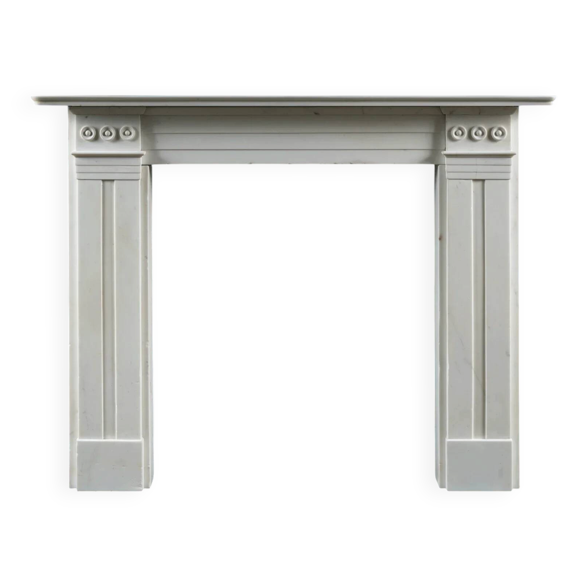 William IV statuary marble fireplace surround