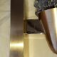 Paire d'appliques laiton et verre