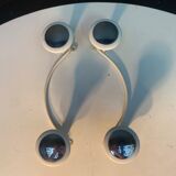 Coat rack, pair of patère design 1960