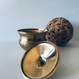 Brass and mother-of-pearl box