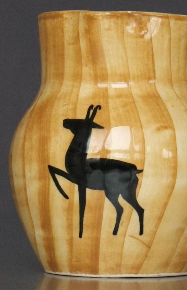 Verseuse Vallauris décor faux-bois