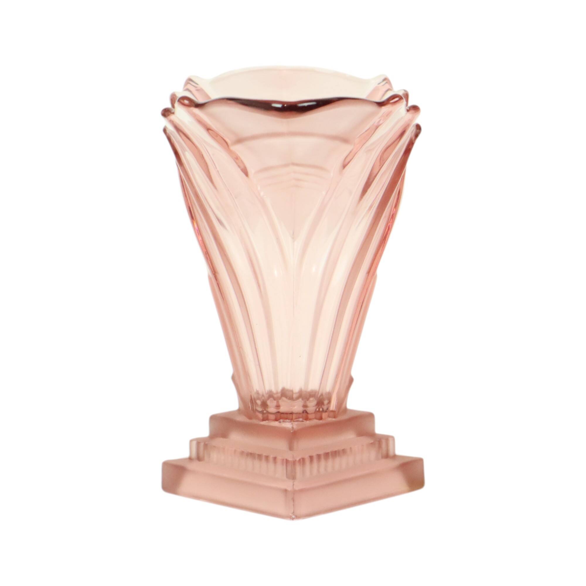 Art Deco Style Vase Model Greta 1950s Walther VEB Sachsenglas