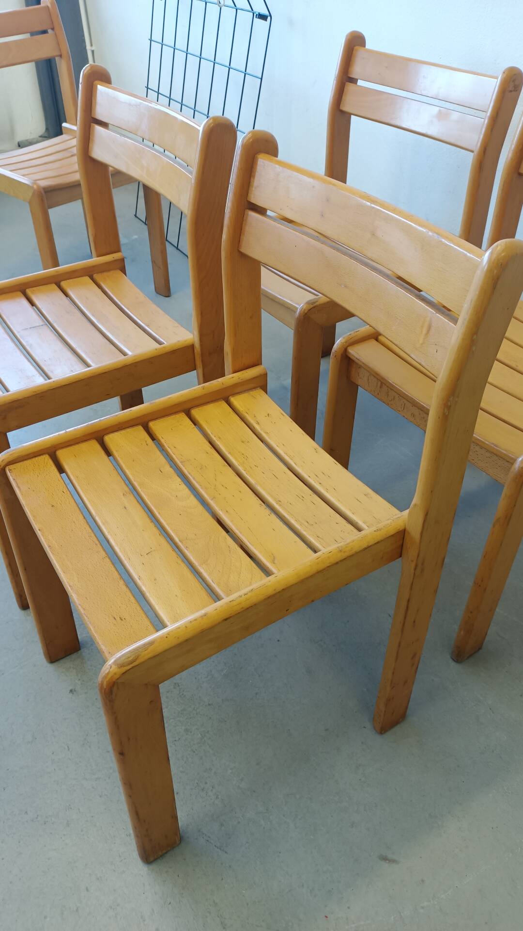 Set of beech chairs