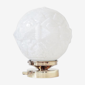 Table lamp globe art deco