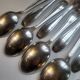 12 manufrance white metal table spoons