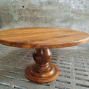 Old round table walnut dining table 140 cm