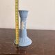 Wedgwood Blue and White Jasperware Vintage Candle Holder English Ceramics