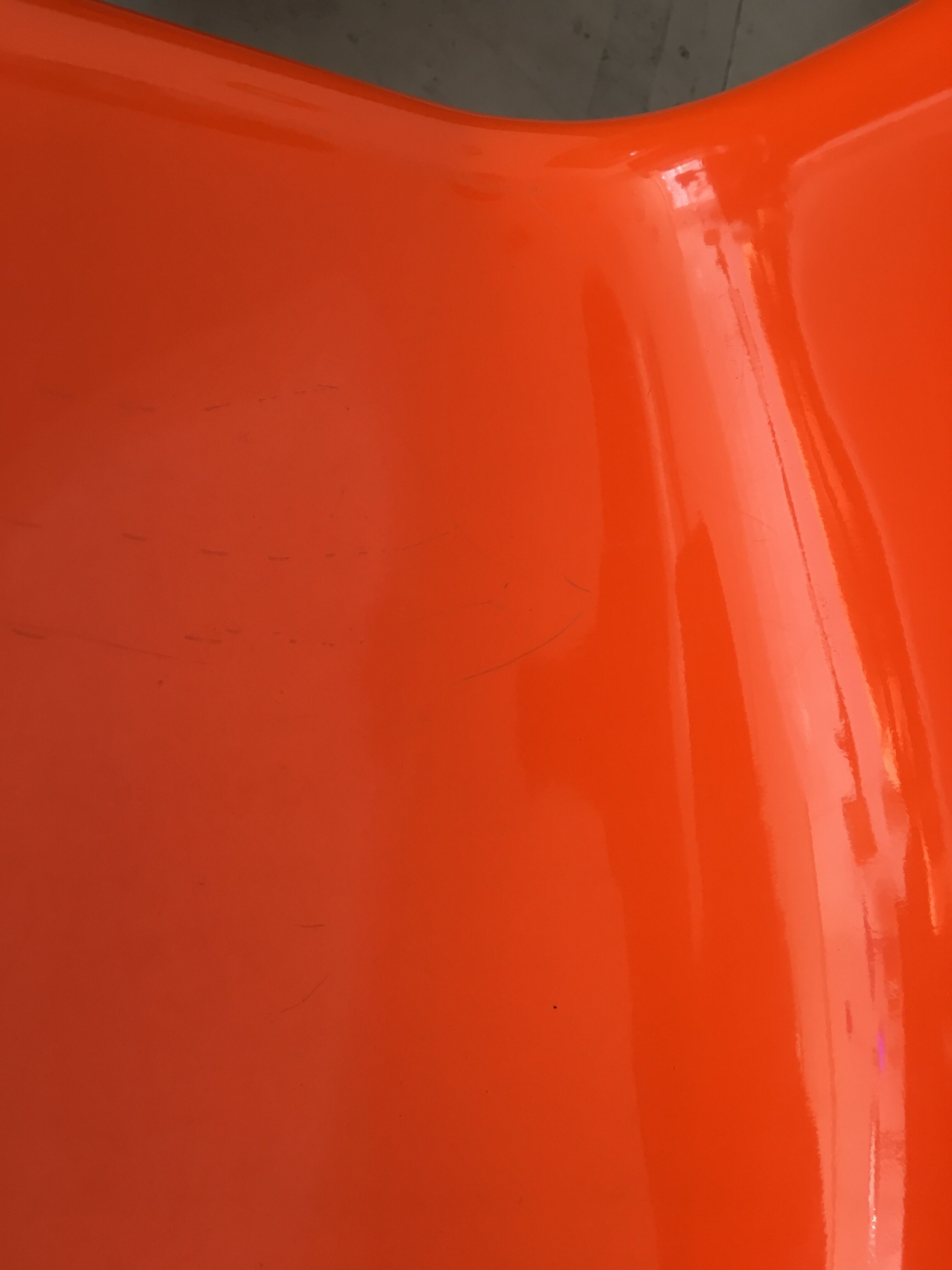 Fiberglass chair by Marc Berthier model Ozoo 700