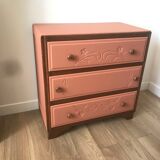 Art Deco chest of drawers and terracotta
