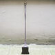 Old chimney shovel in wrought iron and brass
