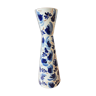 Vase bleu blanc décor oiseau, Hubert Bequet
