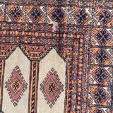 Vintage carpet pakistan drawings bokhara handmade 124x186 cm