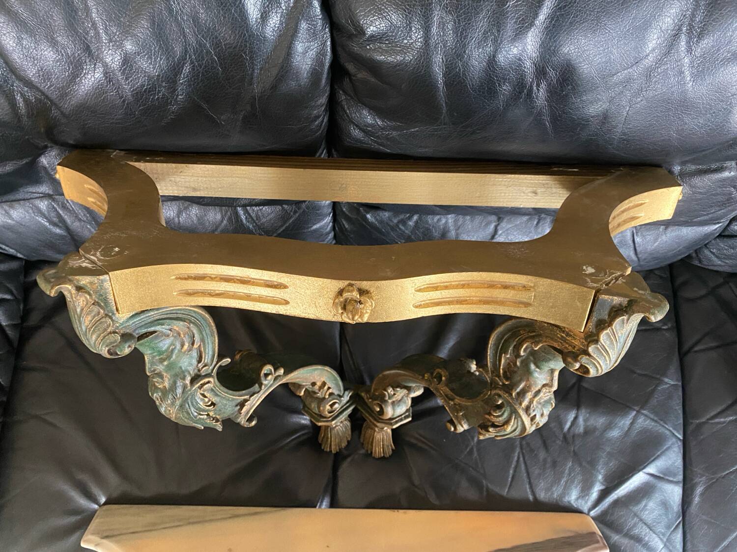 Very beautiful marble and gilded wood console.