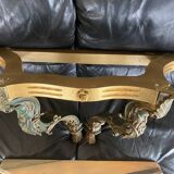Très belle console marbre et bois doré