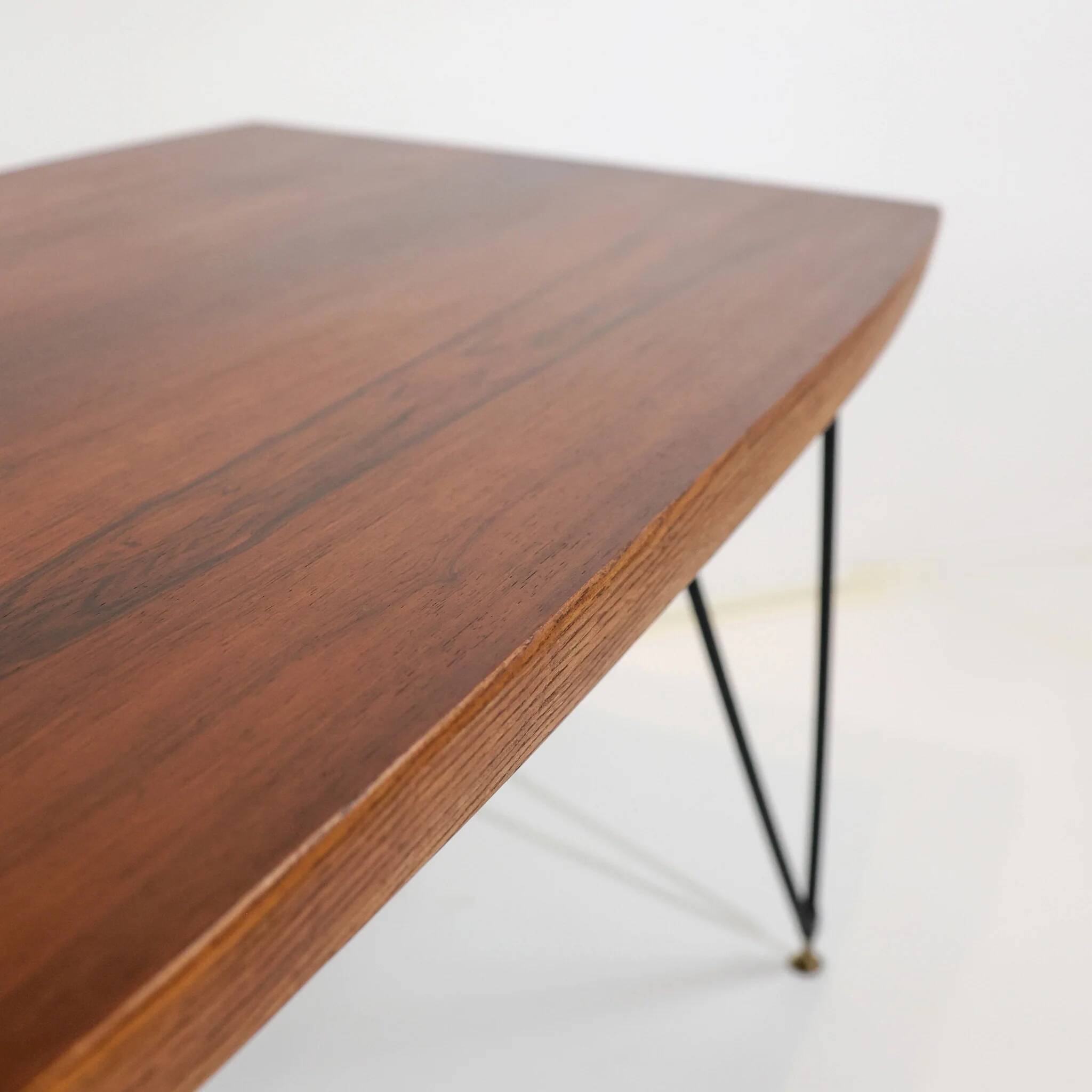 Vintage Danish rectangular coffee table in teak from the mid-century.