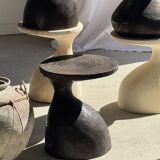 Sexy Neck - Solid wood (monoxyle) brown side table