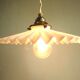 Suspension and rosette in opaline and porcelain