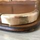 Wood and brass top 62X39