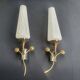 Pair of antique Art Deco wall sconces