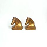 Brass horse bookends