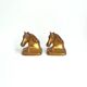 Brass horse bookends