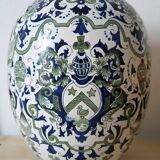 Vase "Egg" Porcelain of Rouen