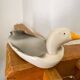Plate barbotine duck / goose (French pottery)