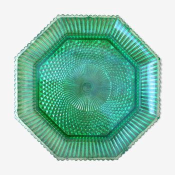 Octagonal portieux crystal dish