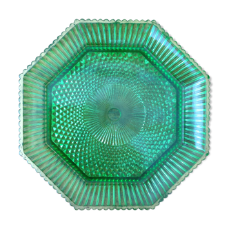 Octagonal portieux crystal dish