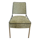 Chaise de salle à manger chromée Bauhaus de Hongrie, années 1960