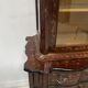 Dutch display cabinet in two parts made of marquetry wood.