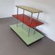 Store of trade French design enamelled table 1960 Old trade display 3 trays by Aubeco.