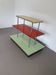 Store of trade French design enamelled table 1960 Old trade display 3 trays by Aubeco.