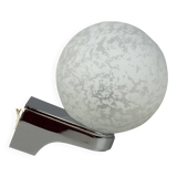 60s 70s Wall Lamp Globe Lamp Chrome & Glass German Space Age Design