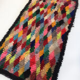 Berber carpet Beni Ouarain with colored diamonds 185x97cm