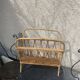 Vintage bamboo and rattan magazine holder 1960
