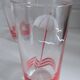 Set of 4 orangeade glasses, Made in Yugoslavia