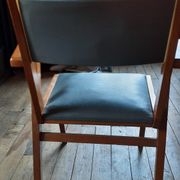 Paire de fauteuils bridge gris