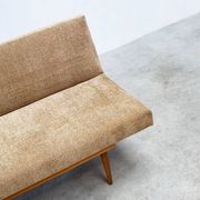 1970's German wooden sofa / daybed