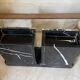 Pair of Art Deco marble and onyx bookends
