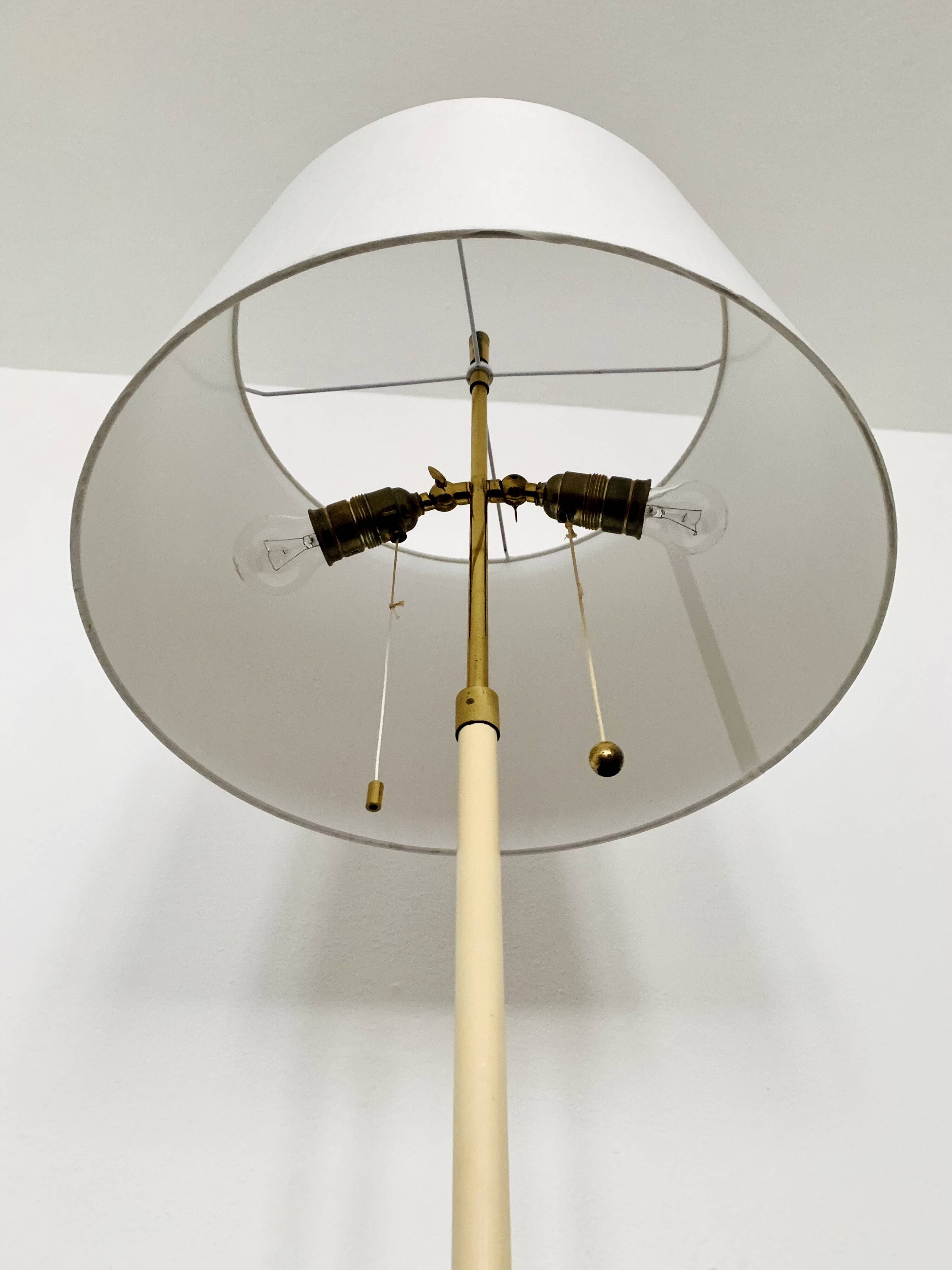Brass Floor Lamp by Vereinigte Werkstätten
